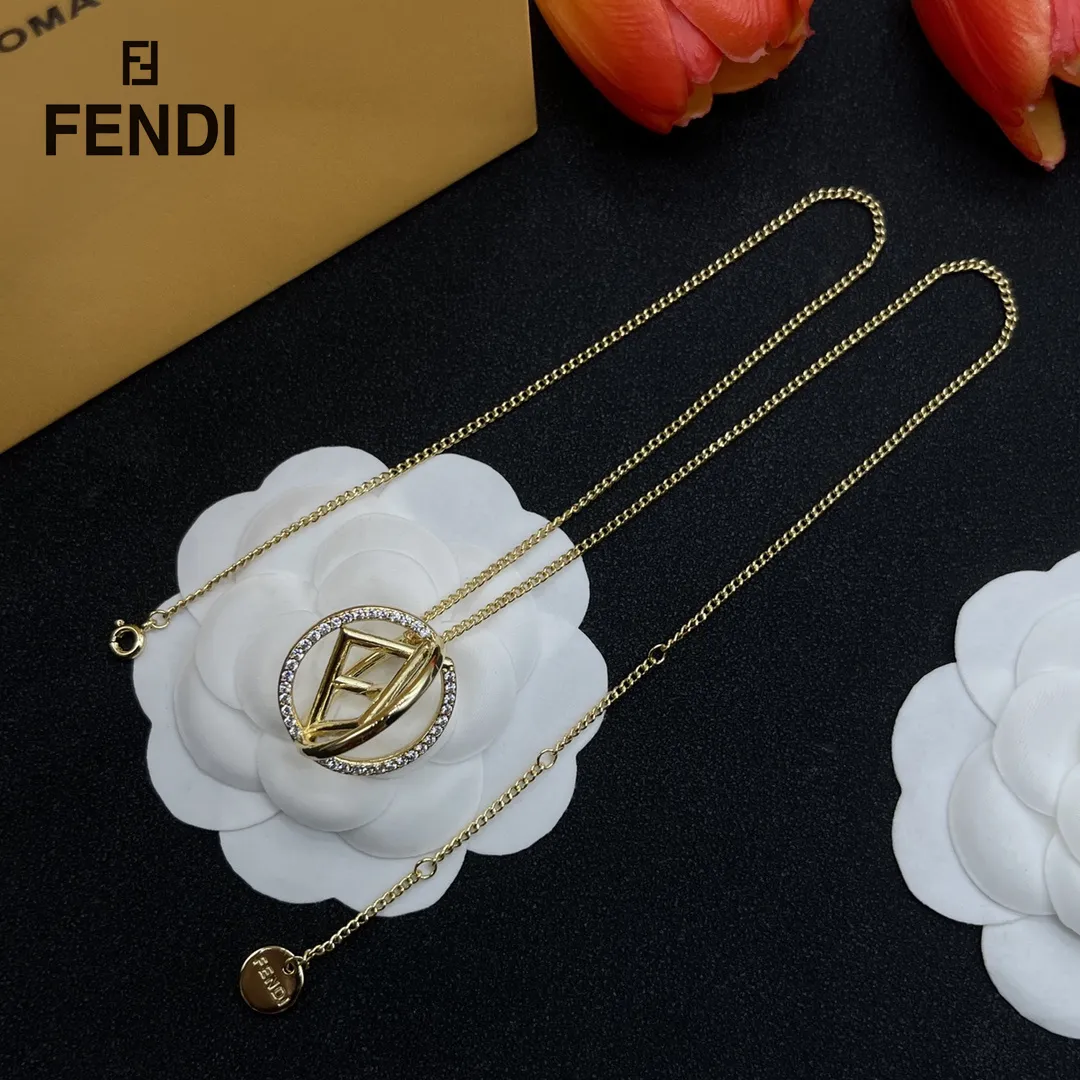 【2026】【FENDI】ネックレス、新しいネックレス万能シンプルファッションオーナメント