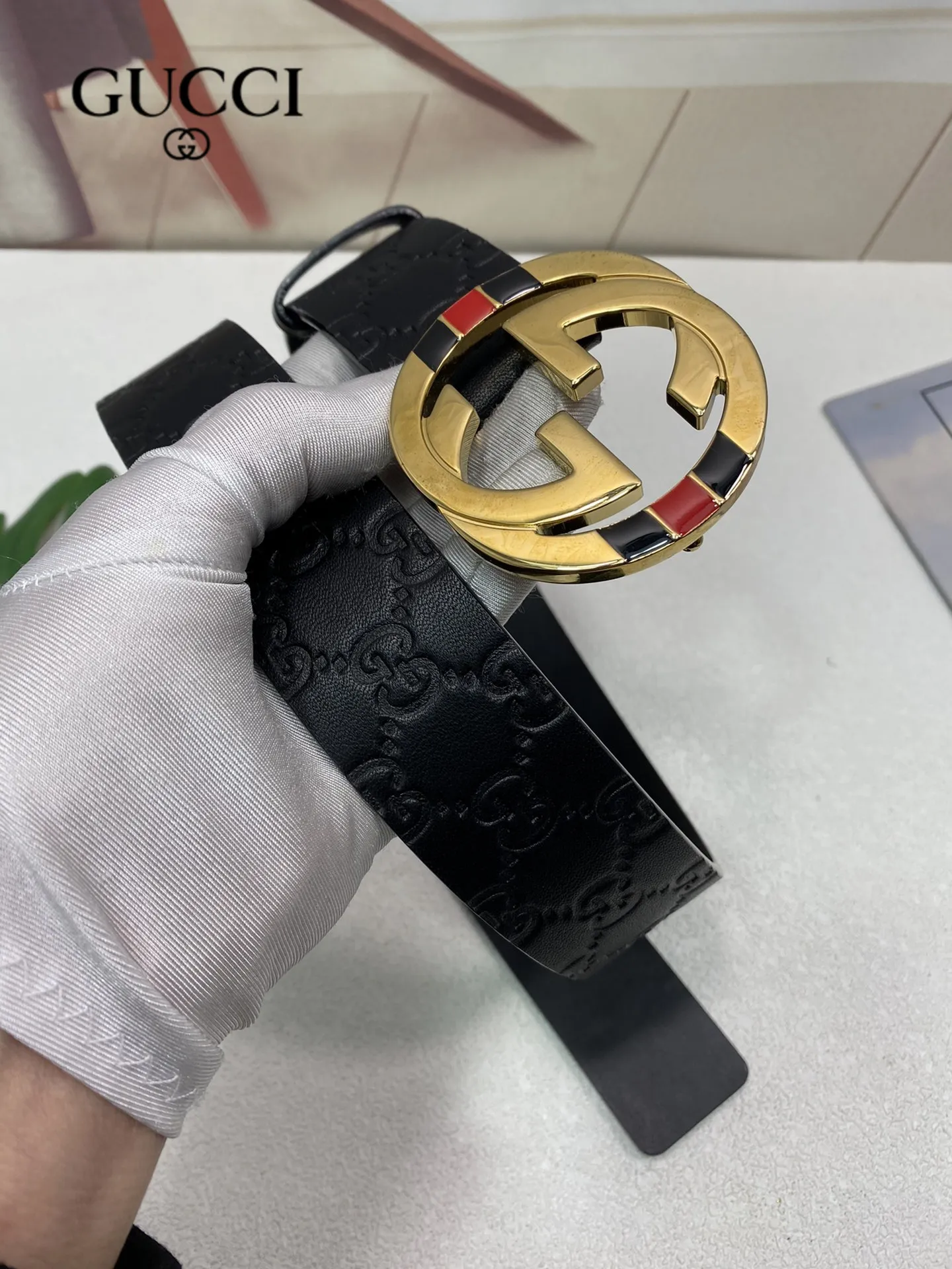 【2026】【GUCCI】(クッチ) 3.8cm   ベルト メンズ