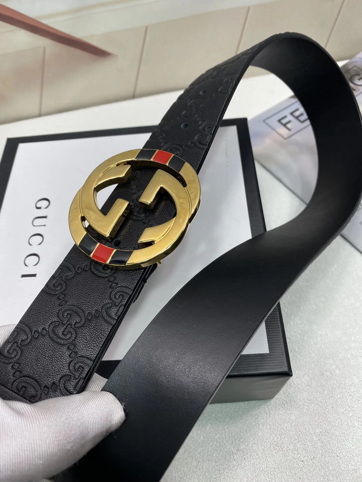 【2026】【GUCCI】(クッチ) 3.8cm   ベルト メンズ