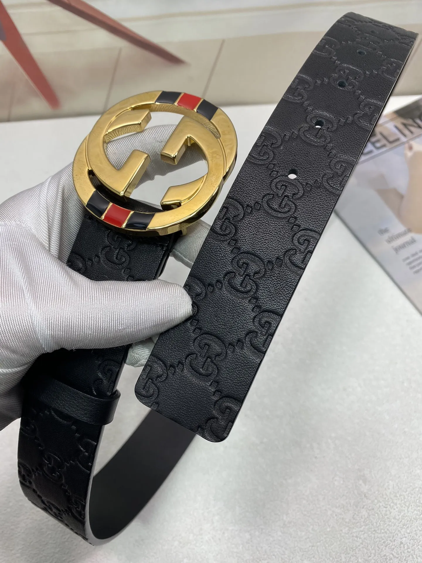 【2026】【GUCCI】(クッチ) 3.8cm   ベルト メンズ