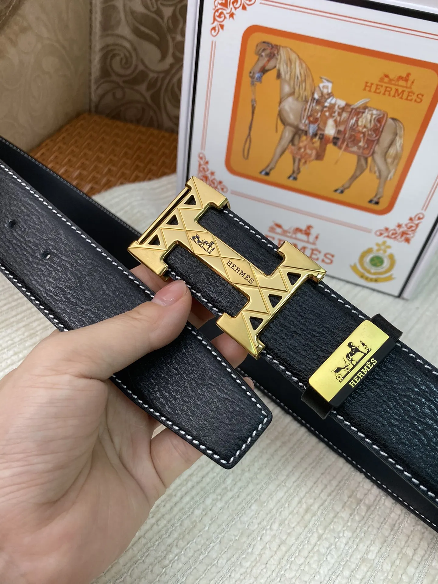 【2026】【HERMES】(エルメス) 3.8cm   ベルト メンズ