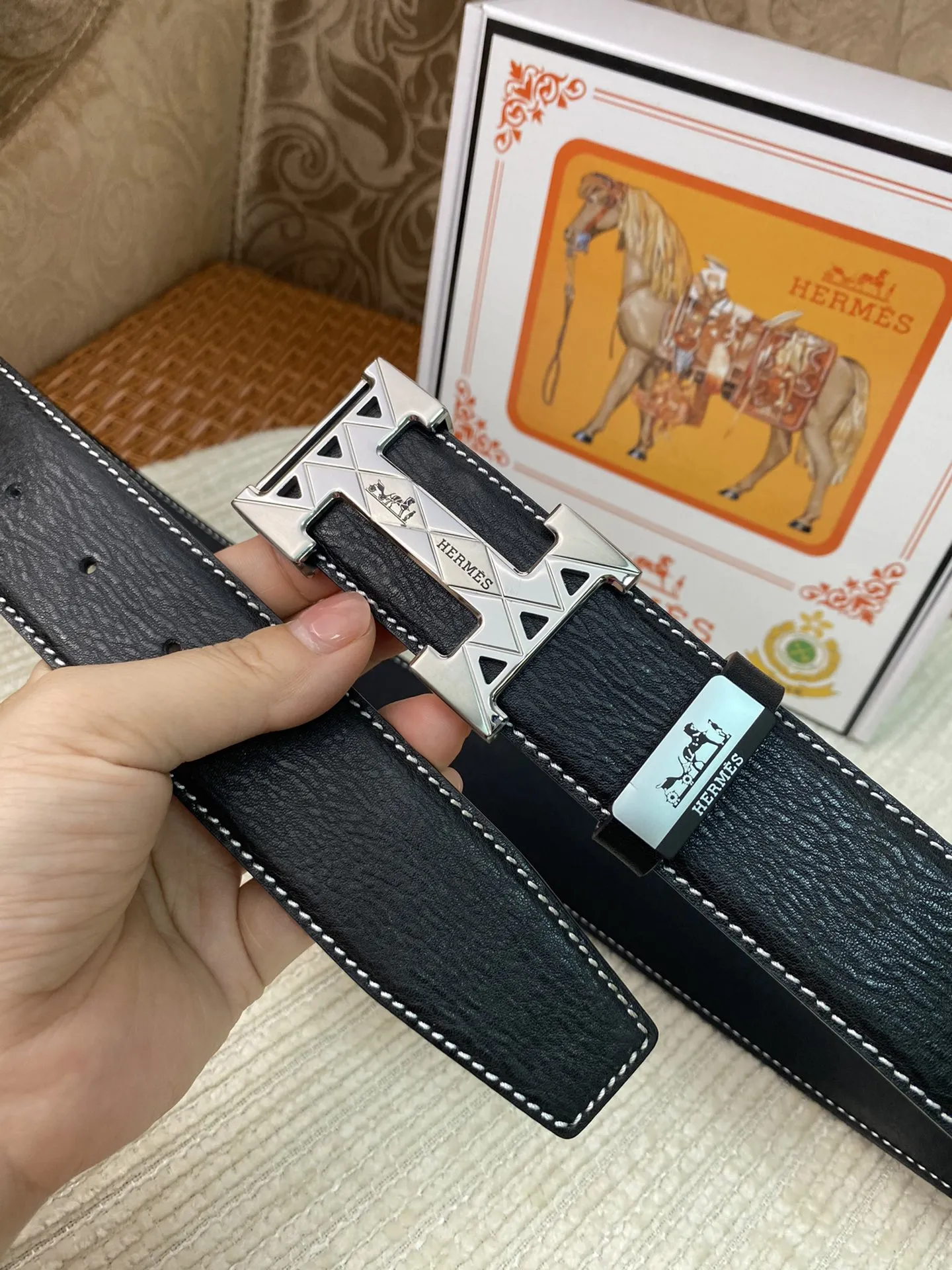 【2026】【HERMES】(エルメス) 3.8cm   ベルト メンズ