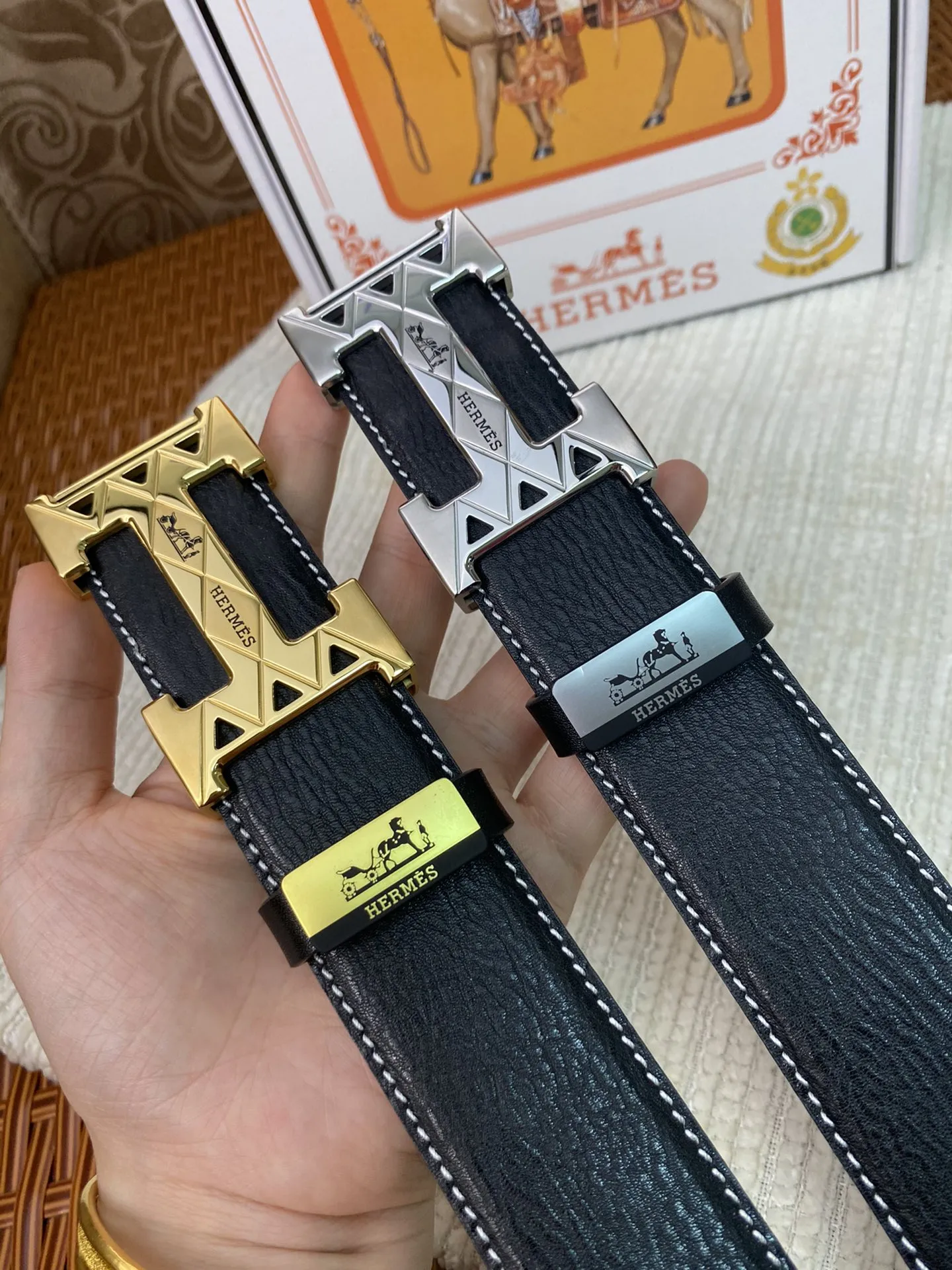【2026】【HERMES】(エルメス) 3.8cm   ベルト メンズ