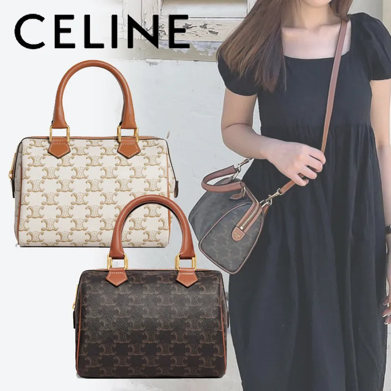 【2026】すぐ届く◆大人気【CELINE】スモールボストン　トリオンフ 19.5 X 14 X 7 CM
