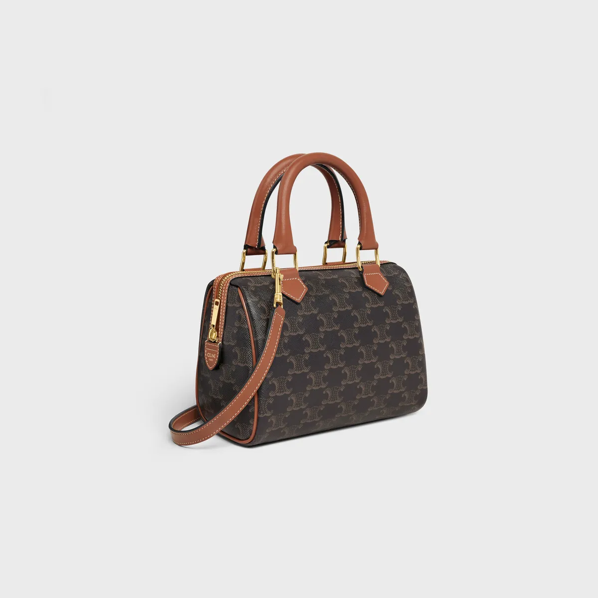 【2026】すぐ届く◆大人気【CELINE】スモールボストン　トリオンフ 19.5 X 14 X 7 CM
