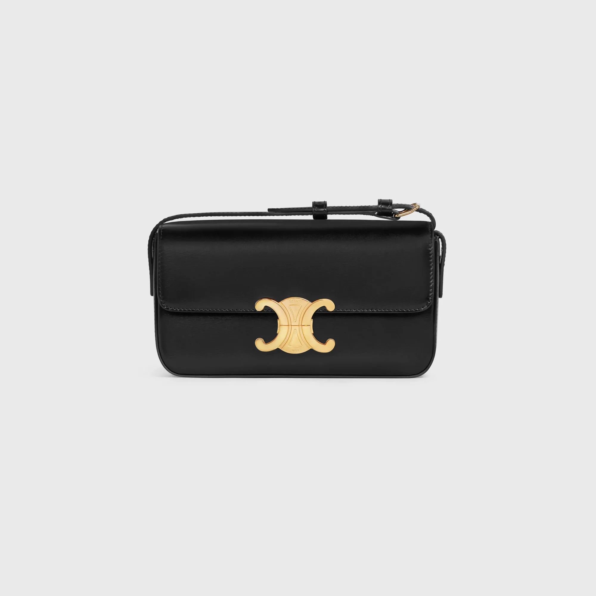 【2026】新作 CELINE♪ トリオンフ ショルダーバッグ カーフスキン 20 X 10 X 4 CM