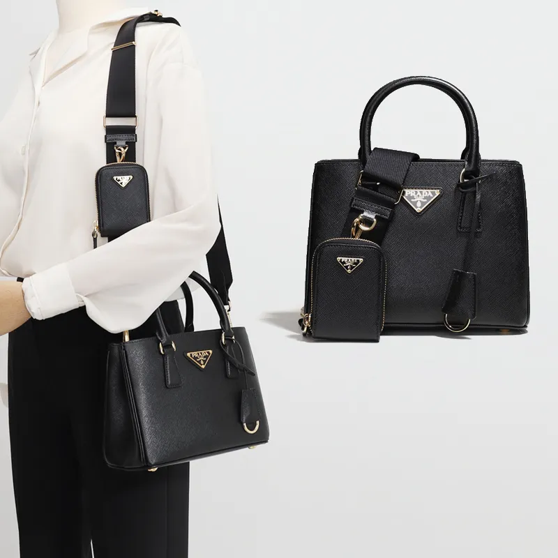 【2026】☆PRADA ガレリア サフィアーノレザー ミニバッグ