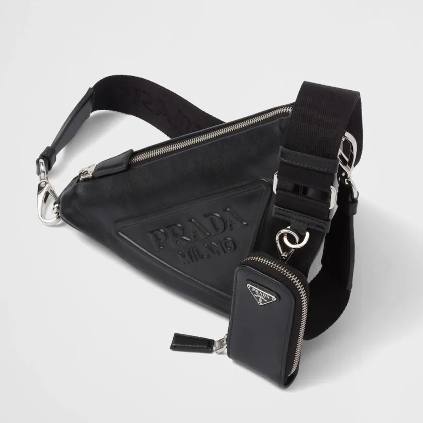 【2026】累積売上第１位☆新作☆ プラダ PRADA トライアングル レザーショルダーバッグ