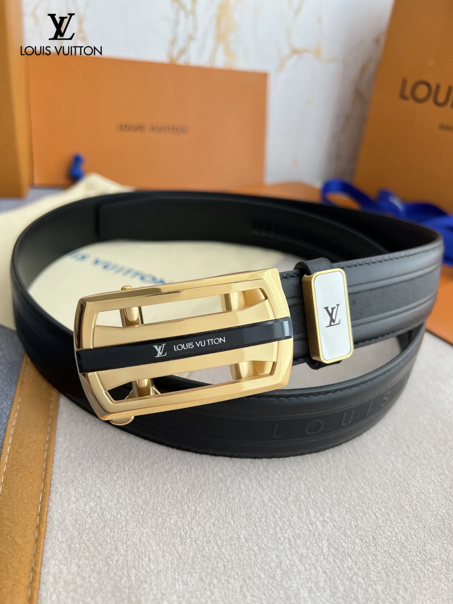 【2026】【 LOUIS VUITTON】(ルイヴィトン) 3.5cmベルト メンズ