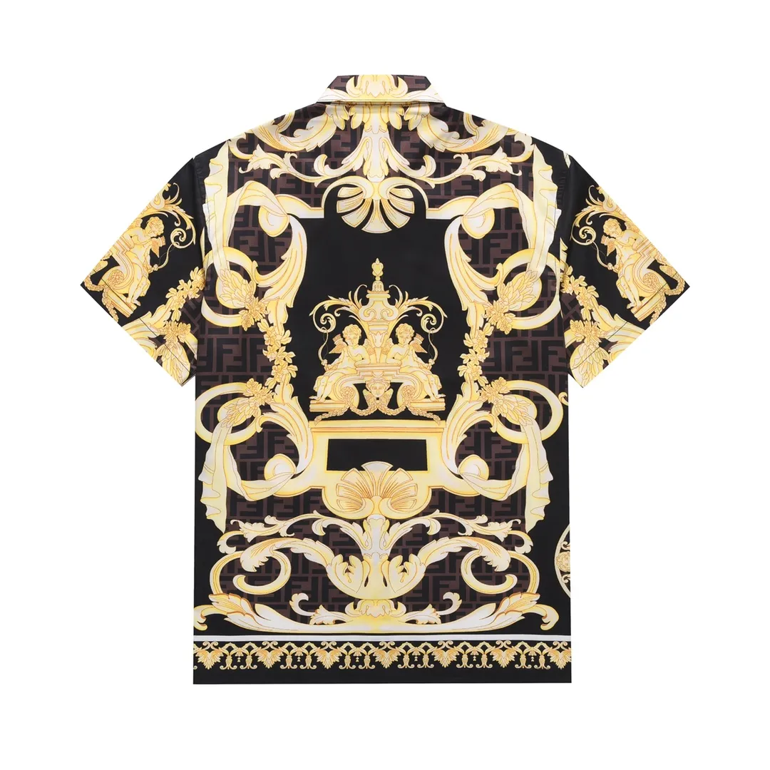 【2026】【VERSACE & FENDI 公式旗艦店】ヴェルサーチ  フェンディ  連名新作半袖シャツ ご好評に付き再入荷！