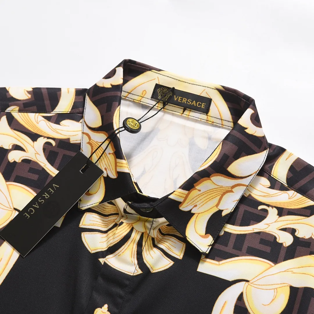 【2026】【VERSACE & FENDI 公式旗艦店】ヴェルサーチ  フェンディ  連名新作半袖シャツ ご好評に付き再入荷！