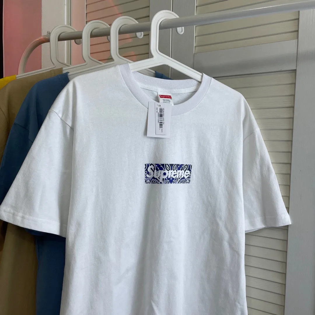 【2026】Supreme 19FW Bandana Box Logo Tee カシューフラワー限定半袖Tシャツ シュプリーム