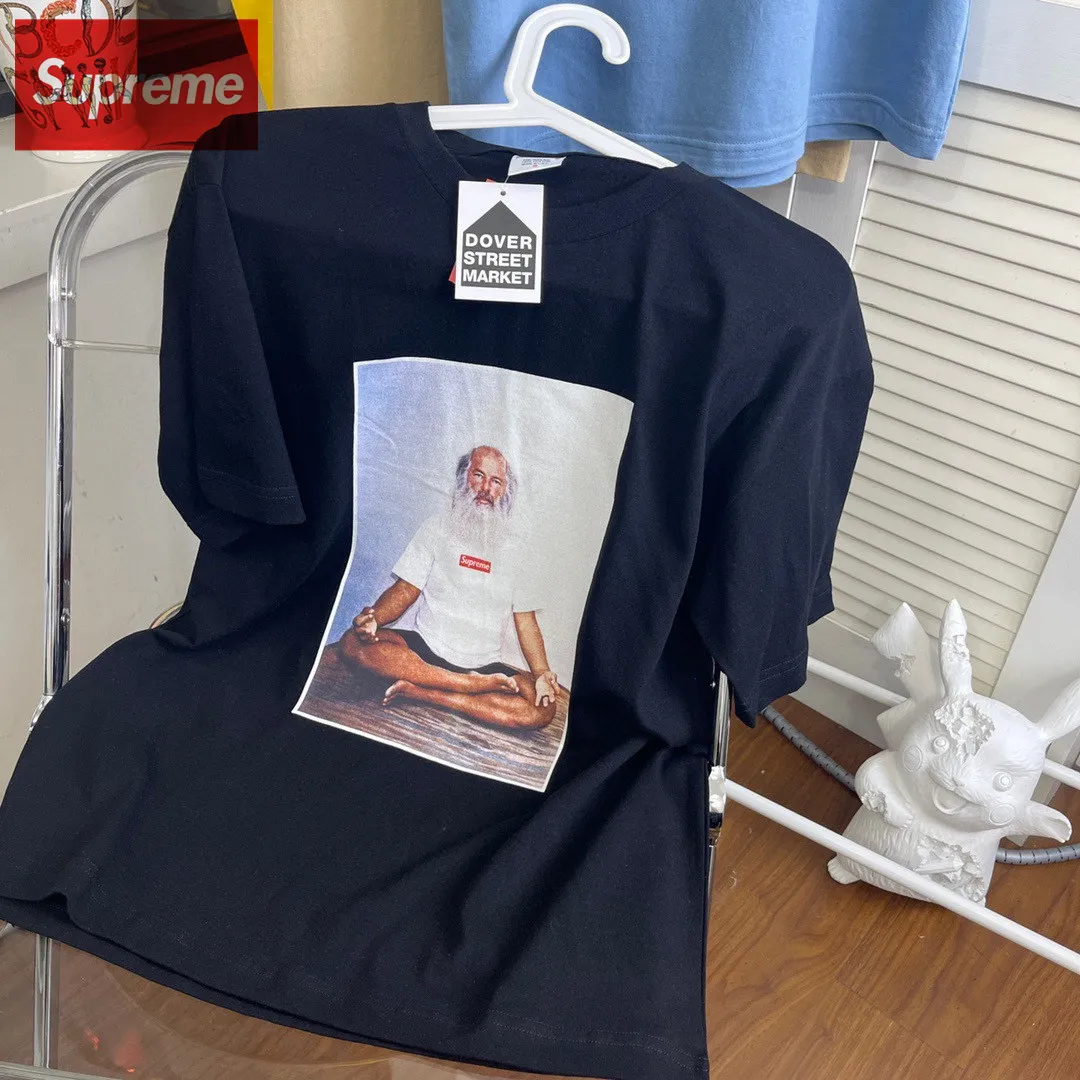 【2026】シュプリームSupreme 21FW Rick Rubin Tee 白ひげ老人写真半袖Tシャツ 人気
