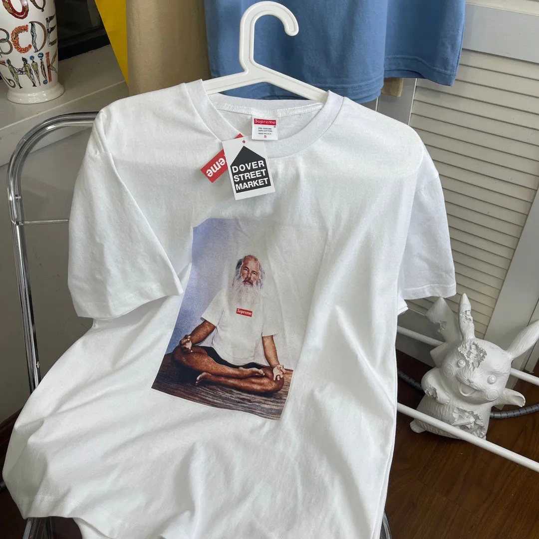 【2026】シュプリームSupreme 21FW Rick Rubin Tee 白ひげ老人写真半袖Tシャツ 人気