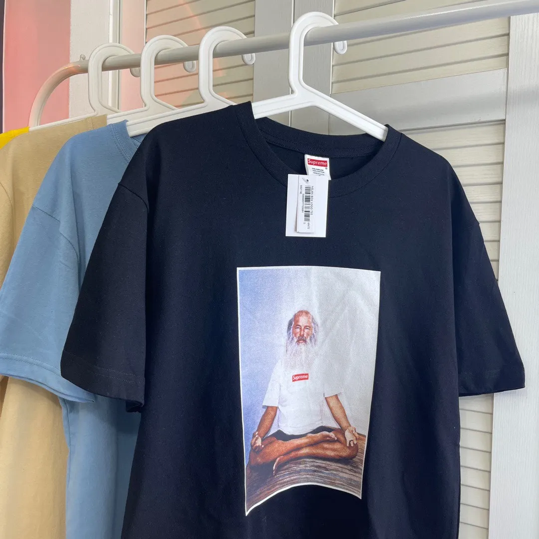 【2026】シュプリームSupreme 21FW Rick Rubin Tee 白ひげ老人写真半袖Tシャツ 人気