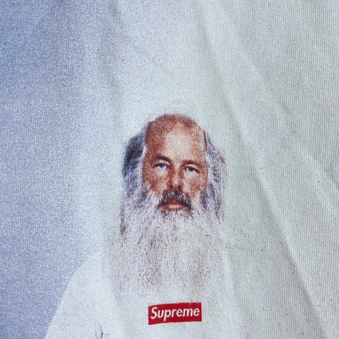 【2026】シュプリームSupreme 21FW Rick Rubin Tee 白ひげ老人写真半袖Tシャツ 人気