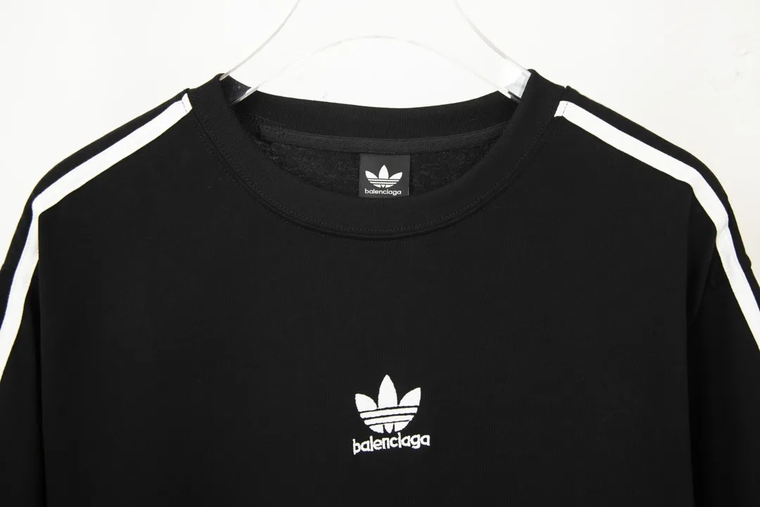【2026】balenciaga BLCG＆addidas コラボアルファベット刺繡Tシャツ