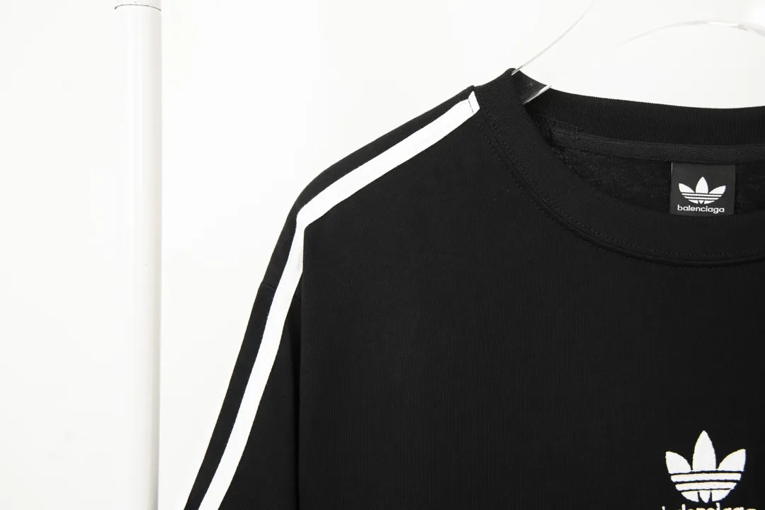 【2026】balenciaga BLCG＆addidas コラボアルファベット刺繡Tシャツ