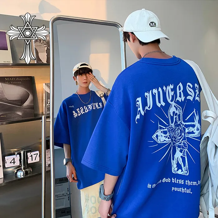 【2026】chrome hearts/クロムハーツサンスクリットカジュアル半袖 ゆったり男女カップルTシャツです