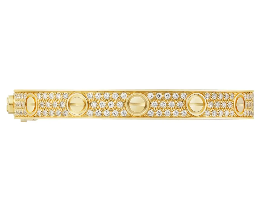 【2026】【Cartier】カルティエ LOVE BRACELET, DIAMOND-PAVED ブレスレット、パヴェダイヤモンド