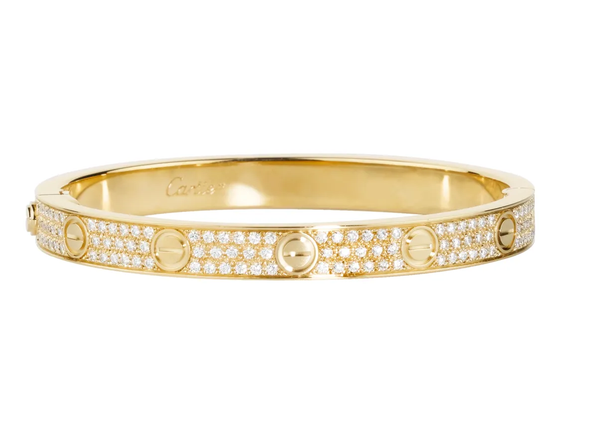【2026】【Cartier】カルティエ LOVE BRACELET, DIAMOND-PAVED ブレスレット、パヴェダイヤモンド