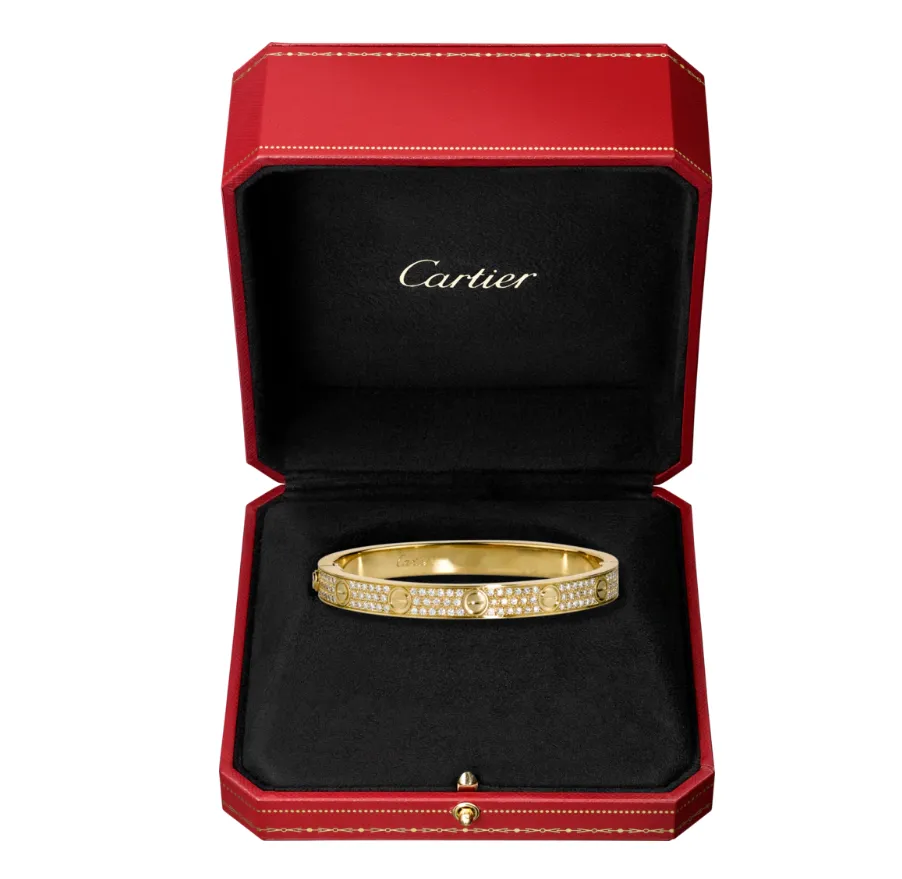 【2026】【Cartier】カルティエ LOVE BRACELET, DIAMOND-PAVED ブレスレット、パヴェダイヤモンド