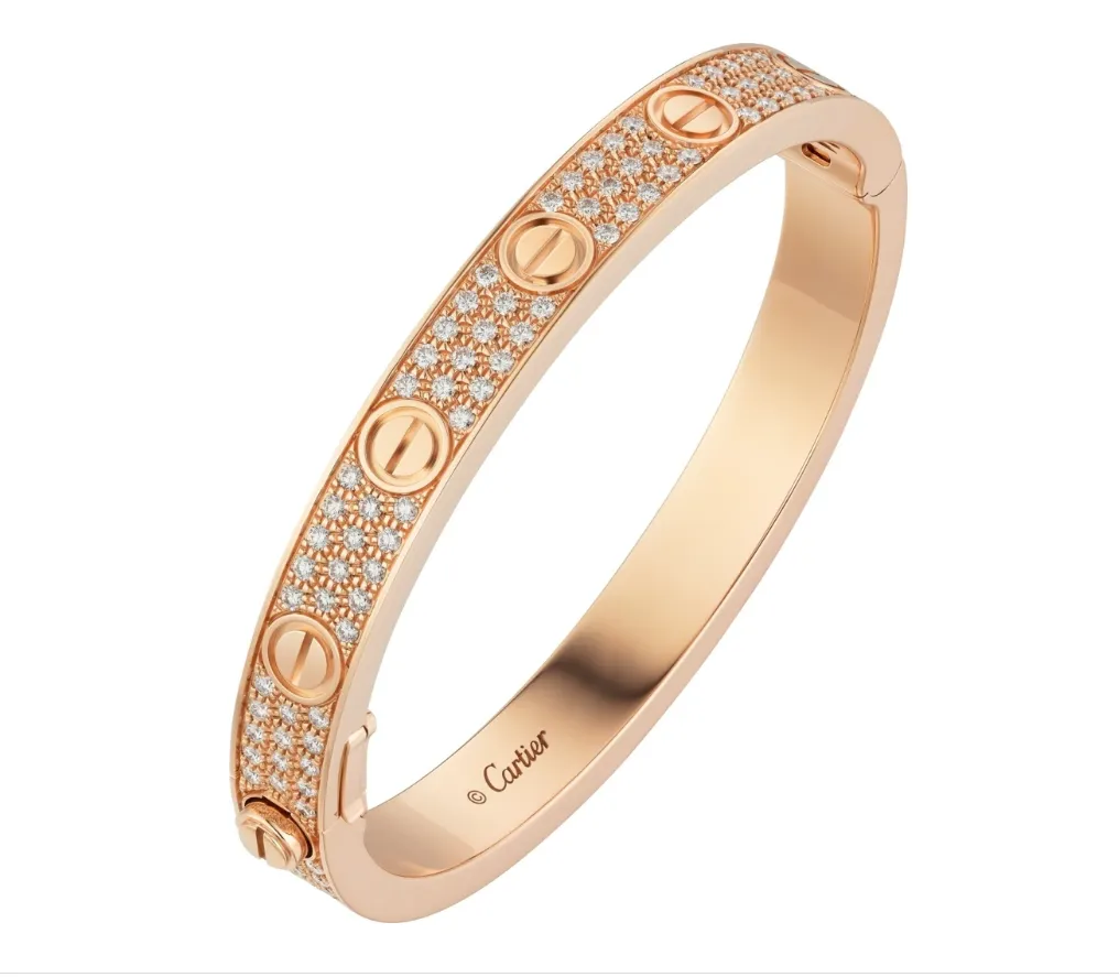【2026】【Cartier】カルティエ LOVE BRACELET, DIAMOND-PAVED ブレスレット、パヴェダイヤモンド