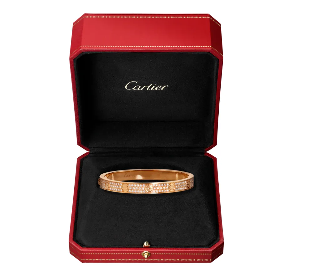 【2026】【Cartier】カルティエ LOVE BRACELET, DIAMOND-PAVED ブレスレット、パヴェダイヤモンド
