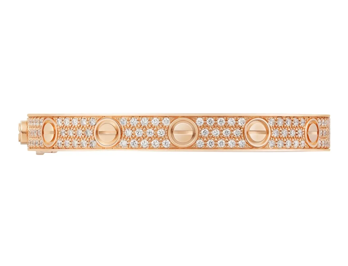 【2026】【Cartier】カルティエ LOVE BRACELET, DIAMOND-PAVED ブレスレット、パヴェダイヤモンド