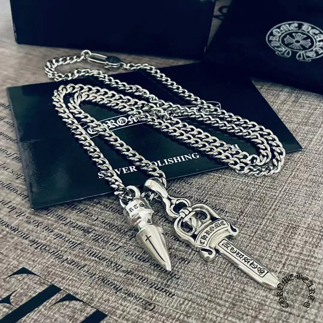 【2026】【Chrome Hearts】ネックレス、新しいネックレス万能シンプルファッションオーナメント 男女兼用