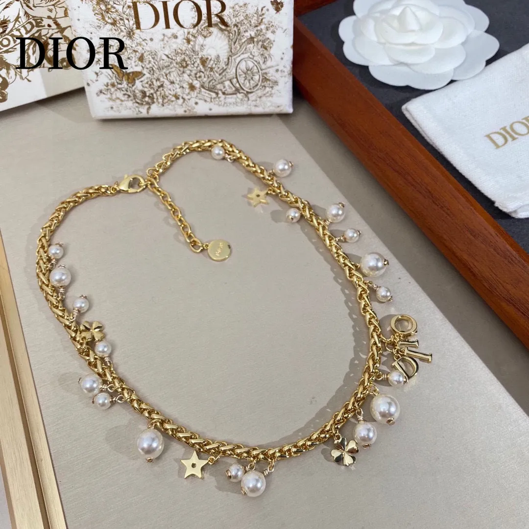【2026】【DIOR】ネックレス、新しいネックレス万能シンプルファッションオーナメント