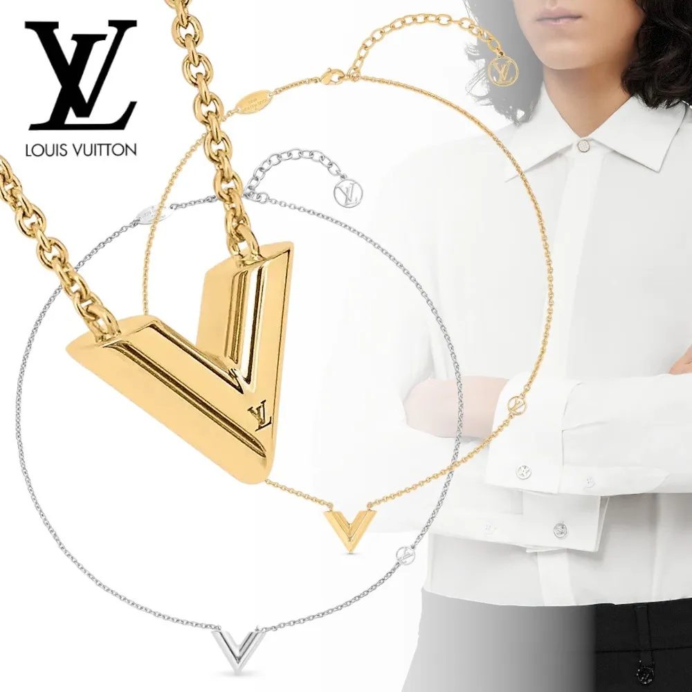 【2026】【Louis Vuitton】ネックレス・エセンシャル V ロゴ