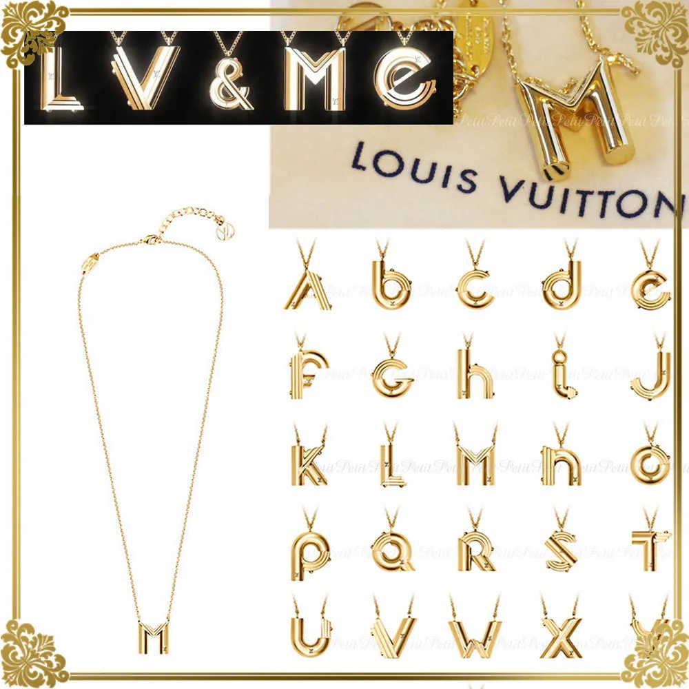【2026】☆Louis Vuitton★イニシャル ネックレス/LV＆ME