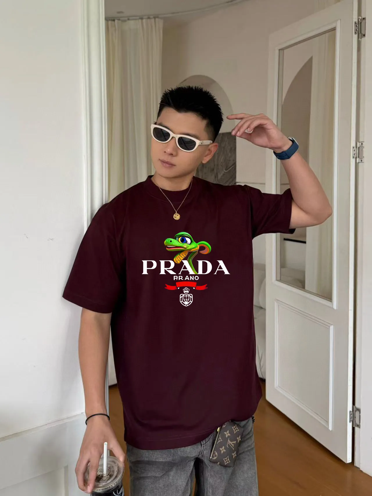 【PRADA 公式旗艦店】プラダ    Tシャツご好評に付き再入荷！ 250213