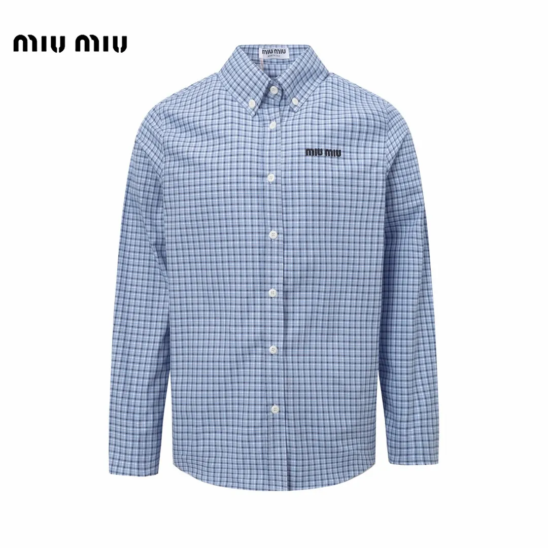 【Miumiu公式旗艦店】ミュウミュウ  シャツ ご好評に付き再入荷  250219