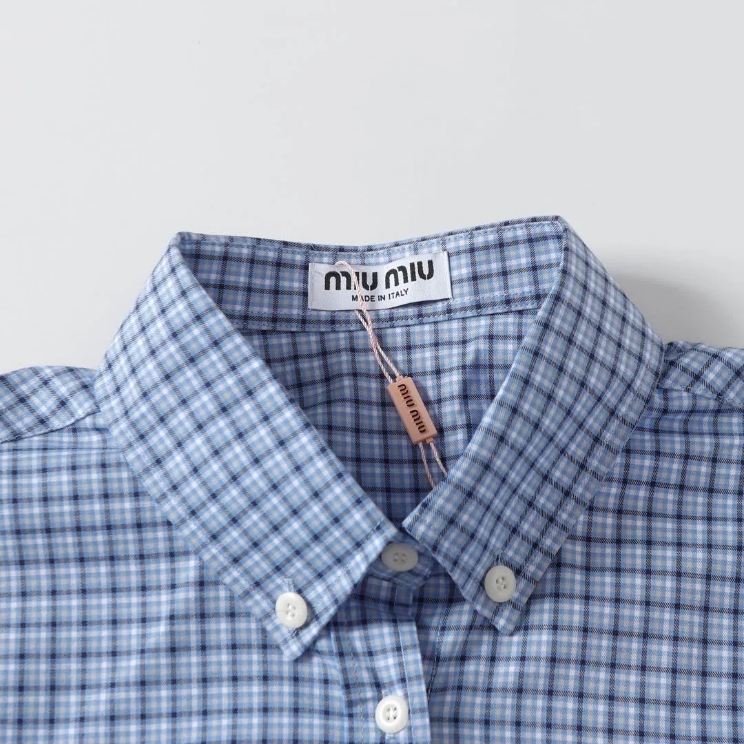 【Miumiu公式旗艦店】ミュウミュウ  シャツ ご好評に付き再入荷  250219