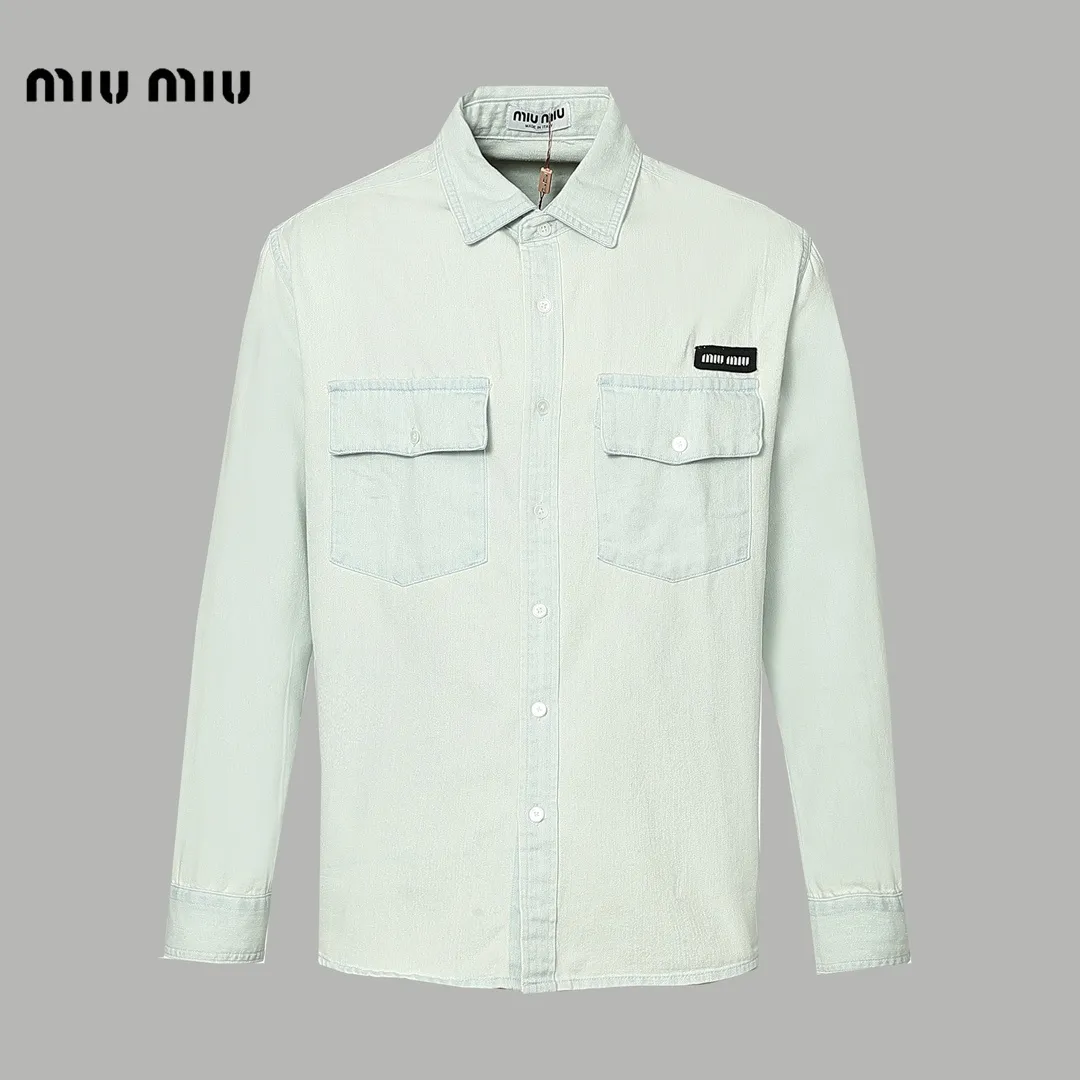 【Miumiu公式旗艦店】ミュウミュウ  シャツ ご好評に付き再入荷  250219