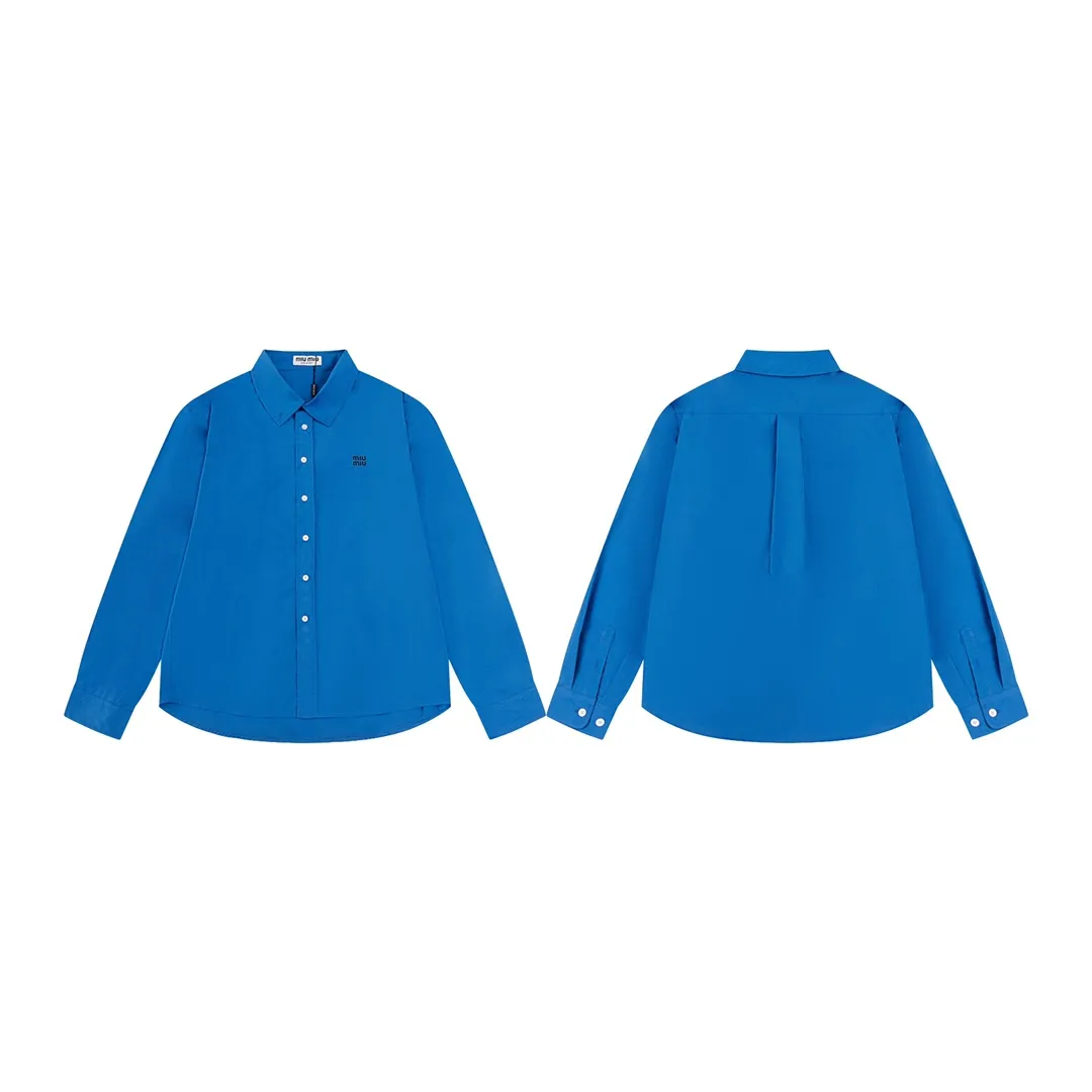 【Miumiu  公式旗艦店】ミュウミュウ  シャツ ご好評に付き再入荷  250219
