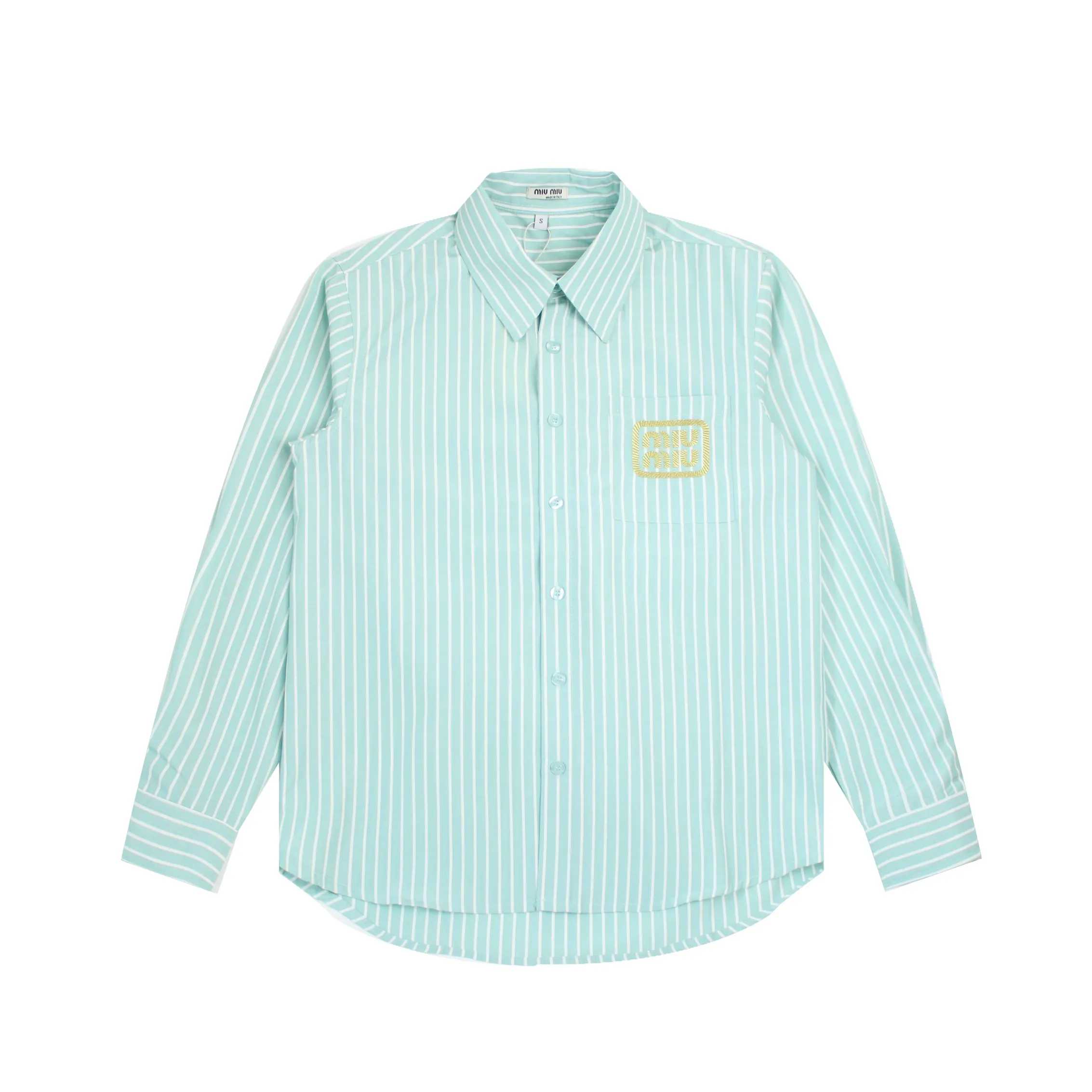 【Miumiu  公式旗艦店】ミュウミュウ  シャツ ご好評に付き再入荷  250219