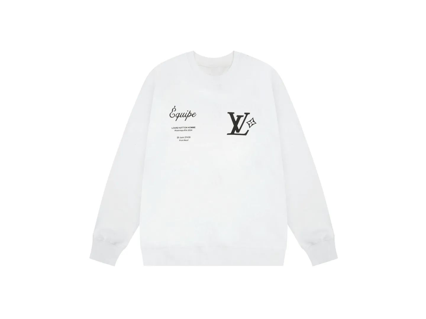 【LOUIS VUITTON 公式旗艦店】ルイヴィトン 丸首の衛衣 スウェットご好評に付き再入荷 240817