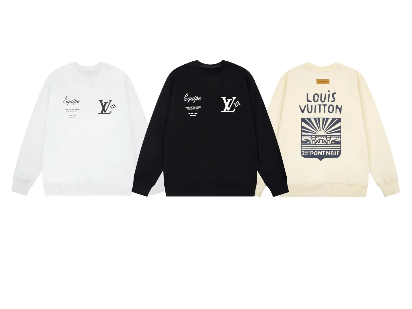 【LOUIS VUITTON 公式旗艦店】ルイヴィトン 丸首の衛衣 スウェットご好評に付き再入荷 240817