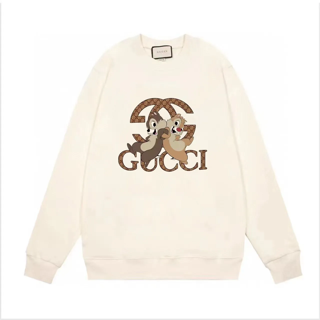 【GUCCI  公式旗艦店】グッチ  丸首の衛衣  スウェット ご好評に付き再入荷！241120