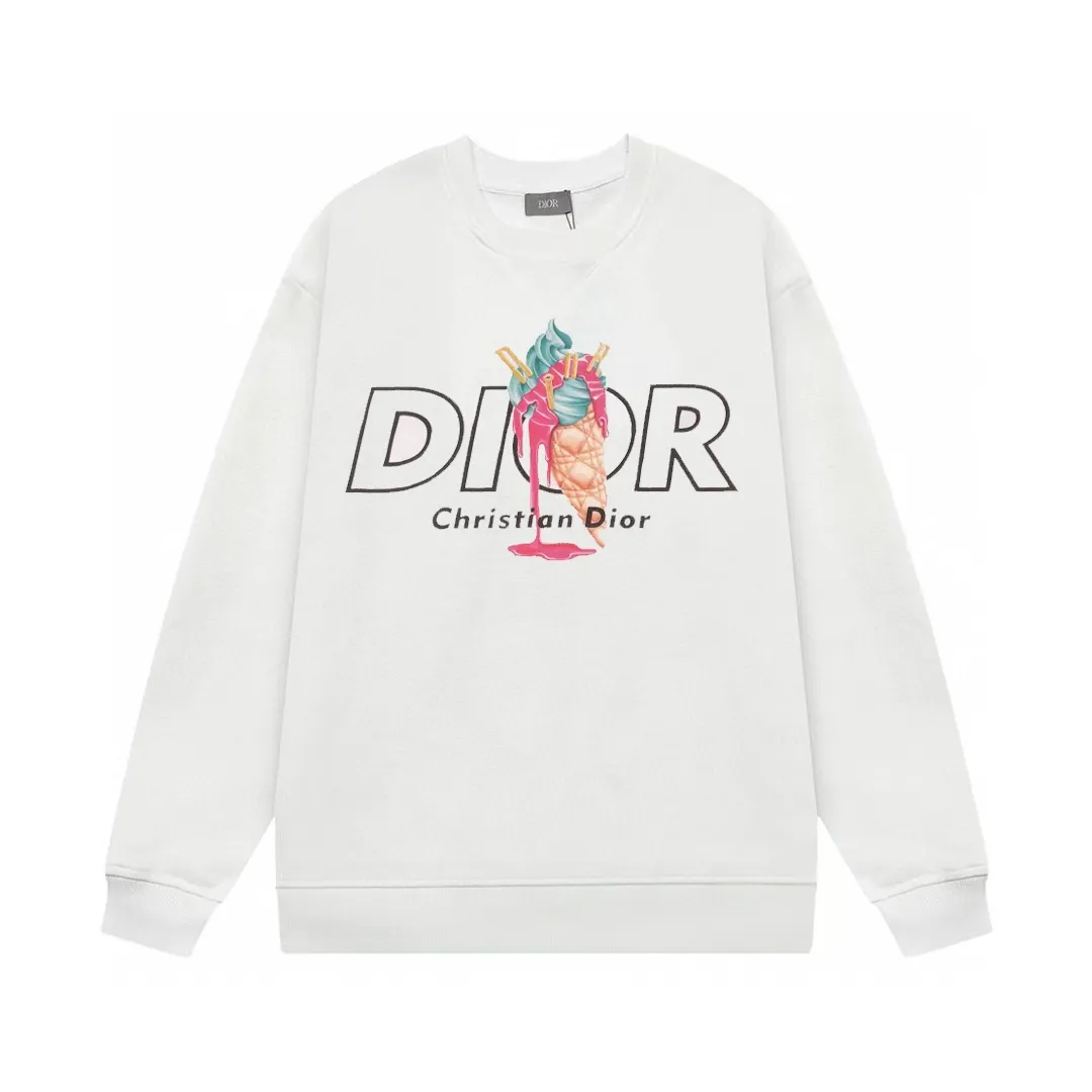 【DIOR 公式旗艦店】ディオール  丸首の衛衣 スウェットご好評に付き再入荷 241025