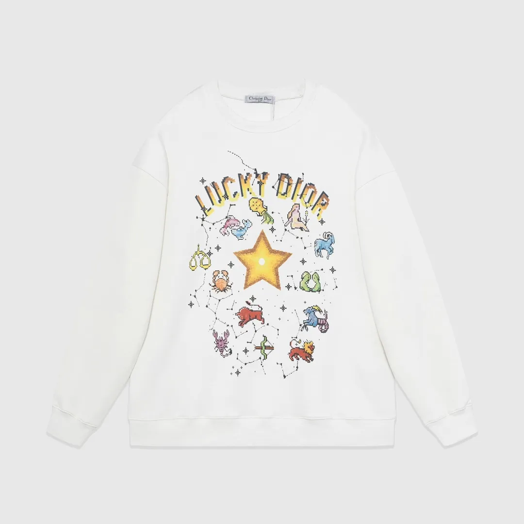 【DIOR 公式旗艦店】ディオール  丸首の衛衣 スウェットご好評に付き再入荷 240829