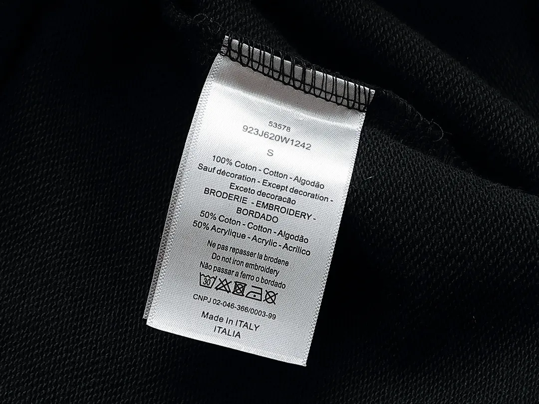 【DIOR  公式旗艦店】ディオール  丸首の衛衣 ご好評に付き再入荷 240809