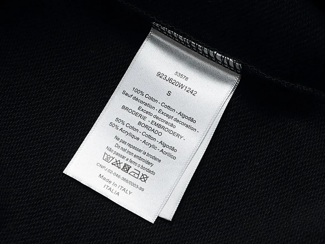 【DIOR  公式旗艦店】ディオール  丸首の衛衣 ご好評に付き再入荷 240809