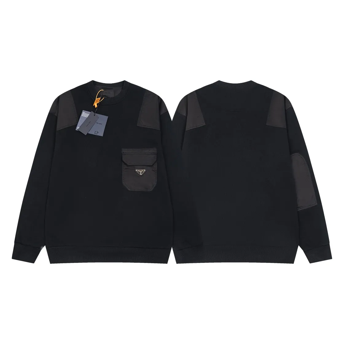 【PRADA 公式旗艦店】プラダ  丸首の衛衣  スウェットご好評に付き再入荷    241113