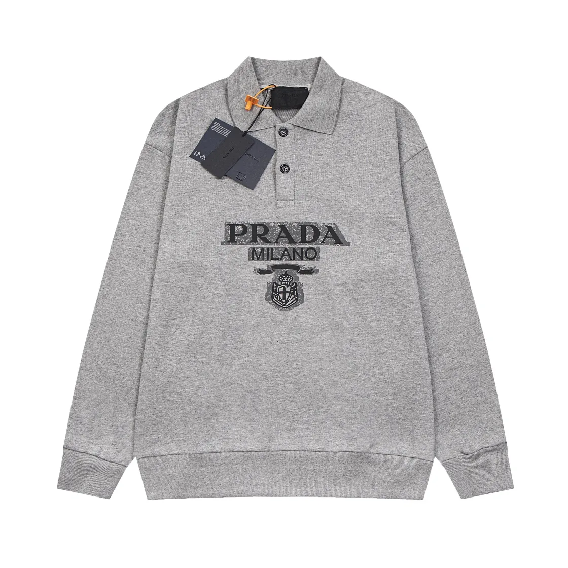 【PRADA 公式旗艦店】プラダ  開襟衛衣  スウェットご好評に付き再入荷    241113