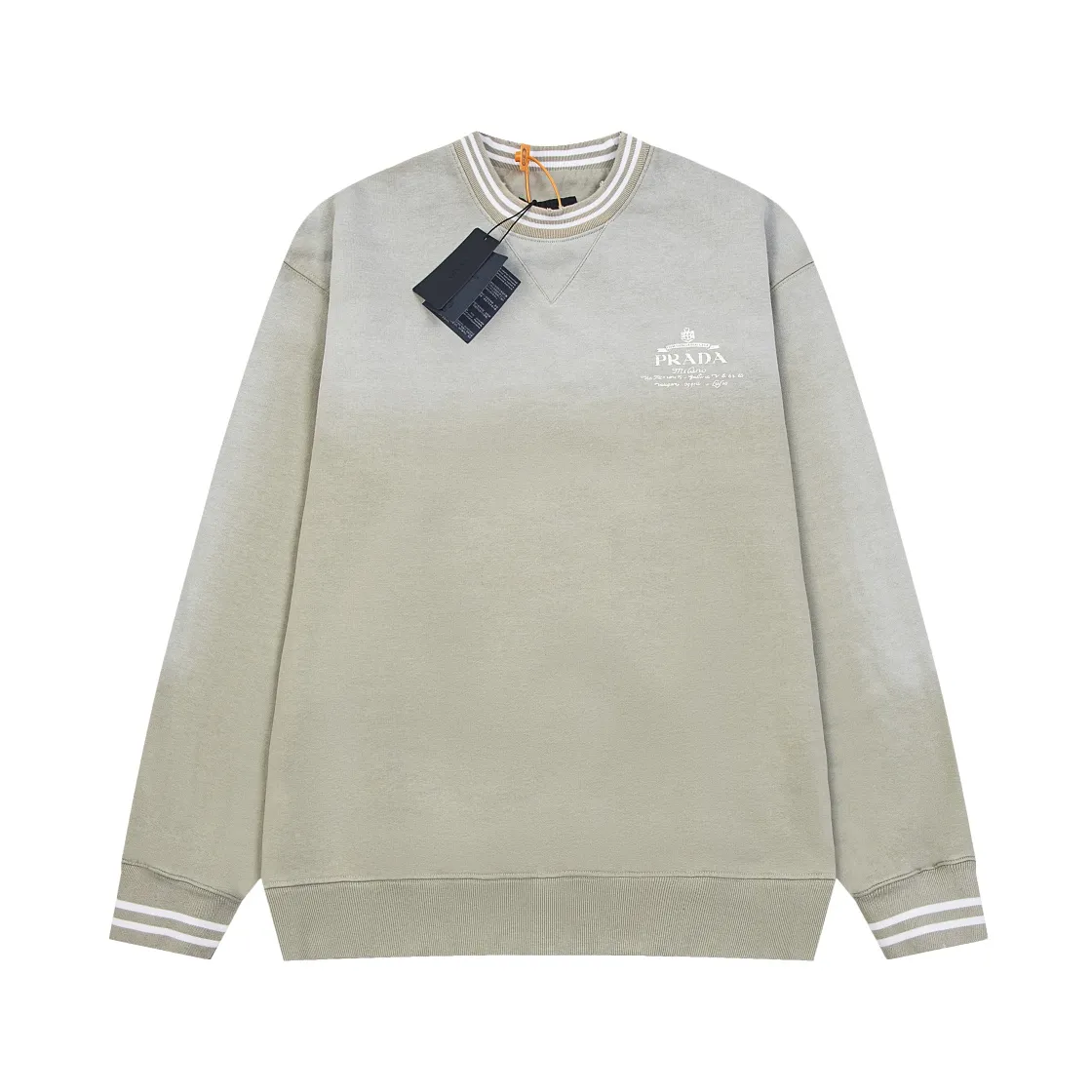 【PRADA 公式旗艦店】プラダ  丸首の衛衣 スウェットご好評に付き再入荷 240925