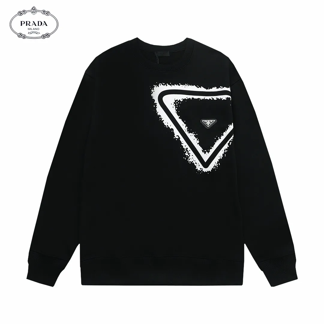 【PRADA 公式旗艦店】プラダ  丸首の衛衣 スウェットご好評に付き再入荷 240828